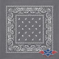 SAS_BANDANA-11 - grey - The bandana is made of 100%... (Pack of 12)