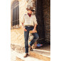 SAS_BARNEY - Extraordinary western shirt in beige with...