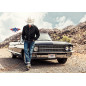 SAS_BLACK EAGLE - Exquisite black western shirt with...