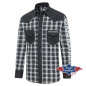SAS_BLACK STARS - Checkered western shirt with... SAS_BLACK STARS - Checkered western shirt with...