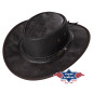 SAS_BLAKE - Crushable western buffalo leather hat. The...