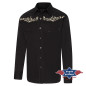 SAS_BRANDON - Exquisite black western shirt with...