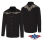 SAS_BRANDON - Exquisite black western shirt with...