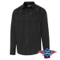 SAS_BRODY - Exquise chemise western noire avec...