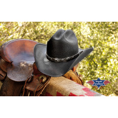 SAS_BRONX - Light straw hat, black, and a high-quality...