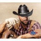 SAS_BRONX - Light straw hat, black, and a high-quality...