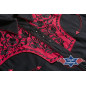 SAS_BROOKS - Exquisite black western shirt with red...