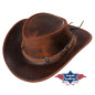 SAS_BUTCH - Chapeau western cool fait de cuir fendu...