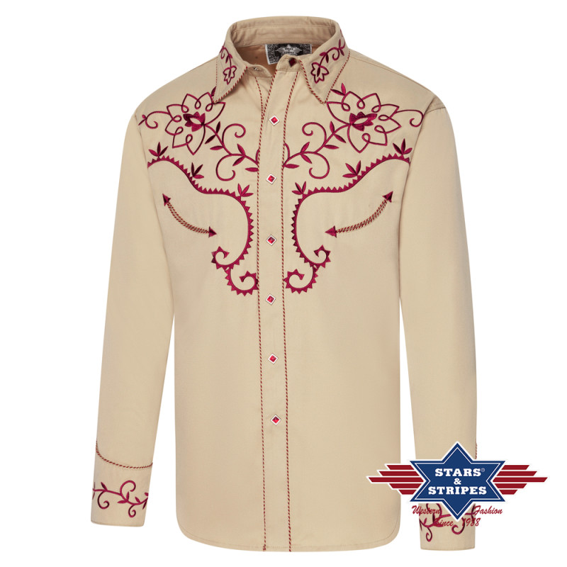 SAS_CAMDEN - Exquise chemise western avec de superbes...