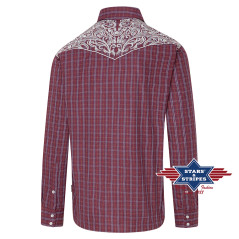 SAS_CARLOS - Chemise western à carreaux avec...