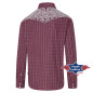 SAS_CARLOS - Chemise western à carreaux avec...