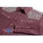 SAS_CARLOS - Chemise western à carreaux avec...
