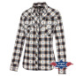 SAS_CASSIDY - This softly draped Western blouse stands...