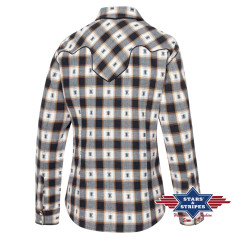 SAS_CASSIDY - This softly draped Western blouse stands...