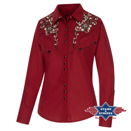 SAS_CATHERINE - Exquise blouse western avec de superbes...