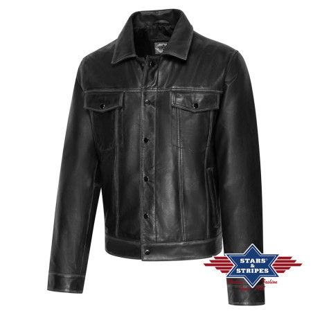 SAS_CEDRIC - Soft western biker lambskin leather jacket - Soul Rebel E-Shop