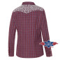 SAS_CORA - Blouse western à carreaux avec empiècement...