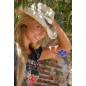 SAS_CORONA - Light, summery straw hat with delightful...