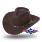 SAS_DALLAS BROWN - Shapeable western wool felt hat with...