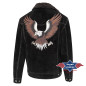 SAS_DECKER black - Soft western biker suede jacket with...