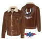 SAS_DECKER brown - Veste douce en daim western avec...