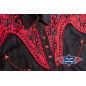 SAS_DOLLY - Exquisite black western blouse with red...