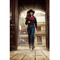 SAS_DOLLY - Exquise blouse western noire avec...