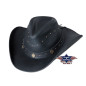 SAS_DUNDEE - Cool, shapable cowhide hat decorated with...