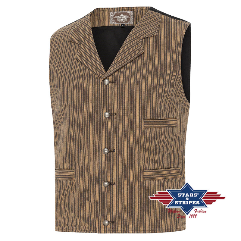 SAS_EARL - Authentic western old-style vest made of...
