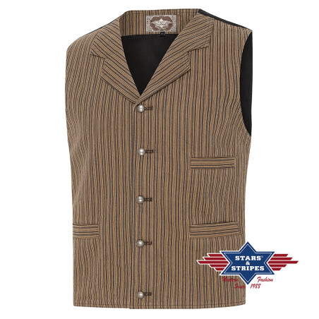 SAS_EARL - Authentique gilet western old-style en coton - Soul Rebel E-Shop