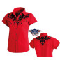 SAS_ELLA - High-quality short-sleeved blouse adorned...