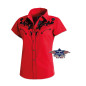 SAS_ELLA - High-quality short-sleeved blouse adorned...
