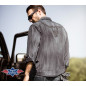 SAS_ENZO - Western shirt in a faded look with...