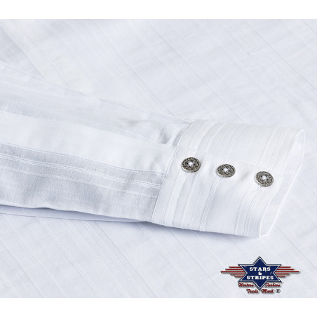 SAS_FARMER - Loose fit jacquard shirt with stand-up...