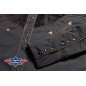 SAS_FLOYD - Black western shirt with contrasting...
