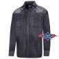 SAS_FRED - Cool chemise western au look fade-out avec...