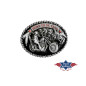 SAS_GS-413 - Cool biker belt buckle with enamel effects...