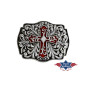 SAS_GS-415 - Belle boucle de ceinture avec une croix...