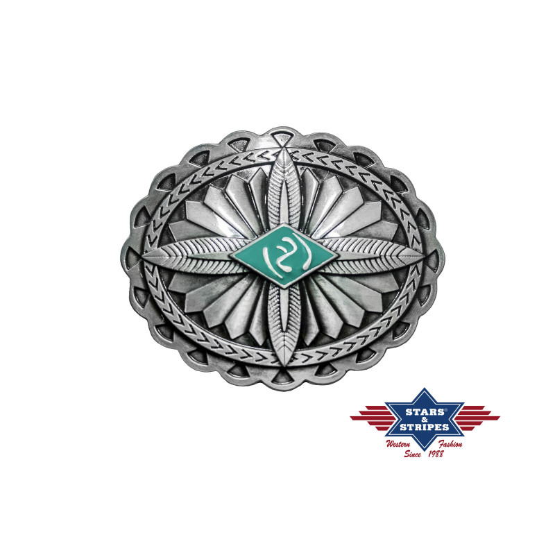 SAS_GS-418 - Belle boucle de ceinture avec un motif...