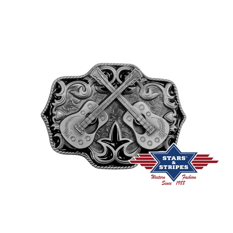 SAS_GS-507 - Western belt buckle in country look with...