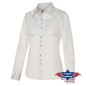 SAS_HAILEY - Exquise blouse western blanche avec...