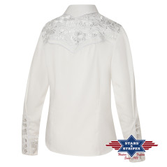SAS_HAILEY - Exquisite white western blouse.Western...