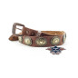 SAS_HB-30 - Leather hatband with small buckle.
