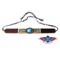 SAS_HB-43 - Decorative faux leather hatband with...