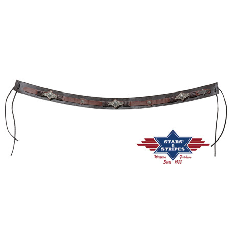 SAS_HB-44 - Decorative hatband with attached faux...