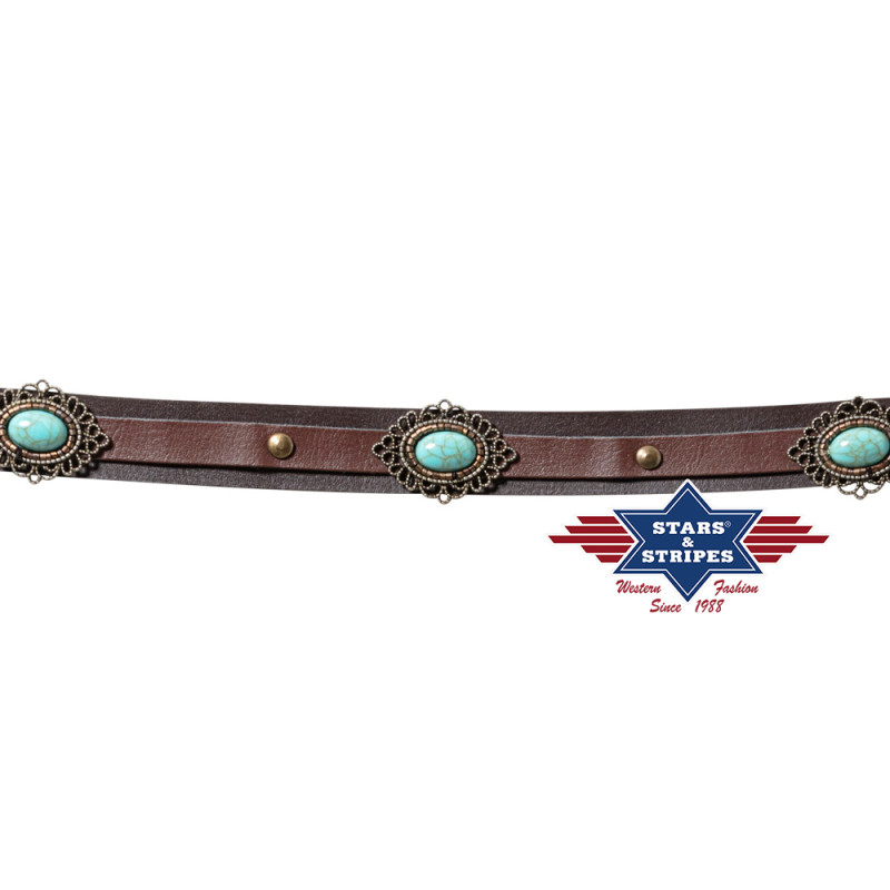 SAS_HB-45 - Decorative hat band with attached faux...
