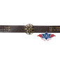SAS_HB-47 - Decorative faux leather hat band with 3...