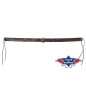 SAS_HB-47 - Decorative faux leather hat band with 3...