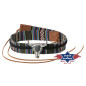 SAS_HB-48 - Decorative woven hatband with braided...