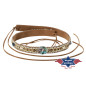 SAS_HB-52 - Elaborately embroidered faux leather hat...